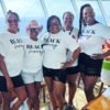 a group of women wearing matching t-shirts