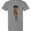 Camo Black Betty Boop Granet Grey T-Shirt