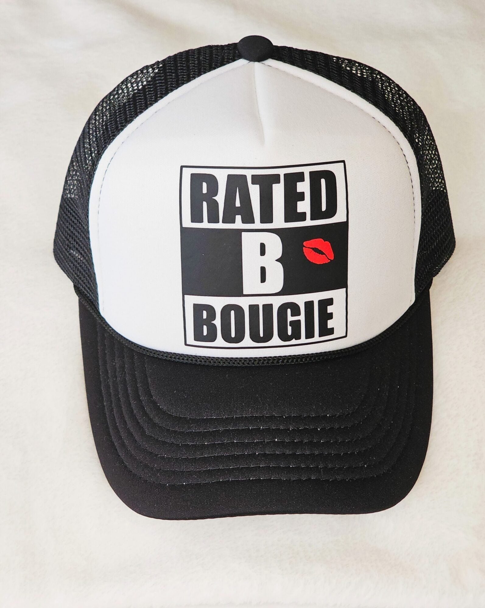 Bougie Boss Gear Rated B Bougie Trucker Hat 1 scaled