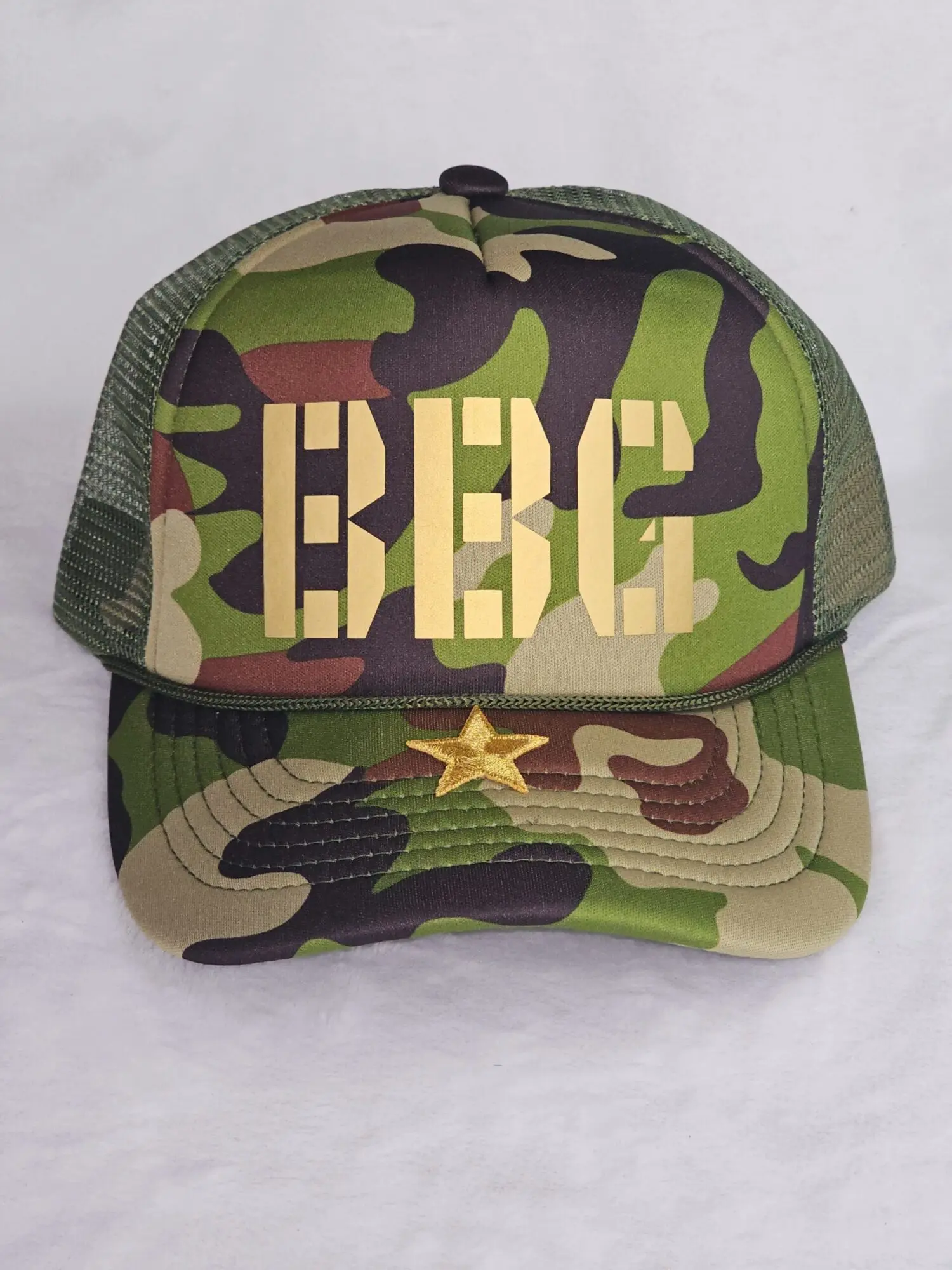 Melanin Camo Betty Boop Black Trucker Hat | Bougie Boss Gear