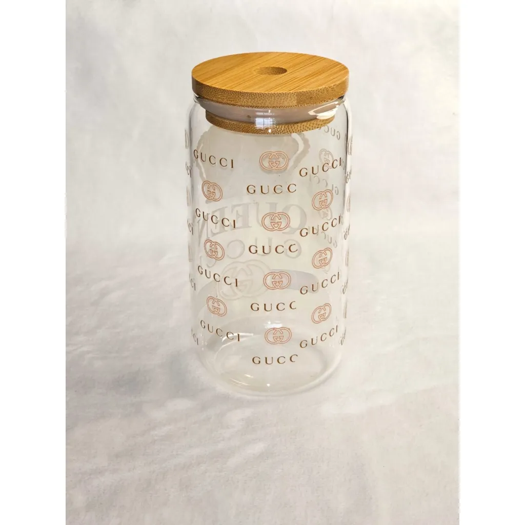 Designer Inspired Gucci Glass Tumbler Cup C