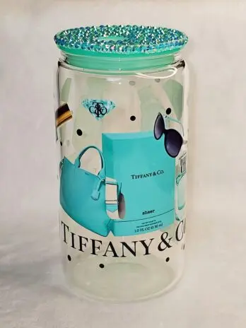 Designer Inspired Brand Glass Tumbler Cup
