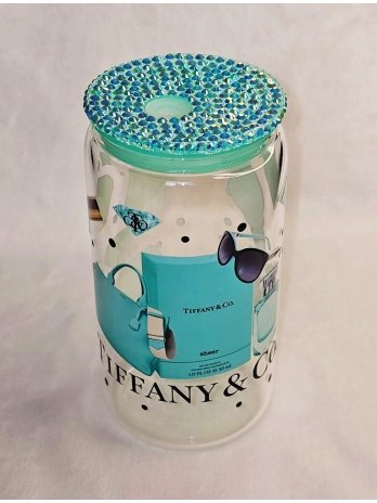 Designer Inspired Brand Glass Tumbler Cup