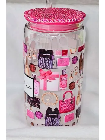 Designer Inspired Your Time to Shine Glass Tumbler Cup