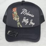 Bougie Boss Gear Melanin Camo Betty Boop Black Trucker Hat scaled