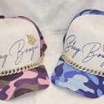 Bougie Boss Gear Stay Bougie Camo Hats Purple and Blue