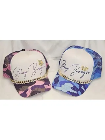 Stay Bougie Camo Trucker Hat