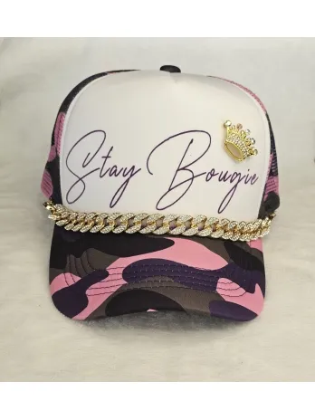 Stay Bougie Camo Trucker Hat