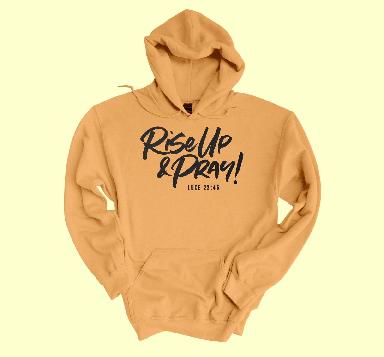 Bougie Boss Gear RISE UP AND PRAY SAND HOODIE