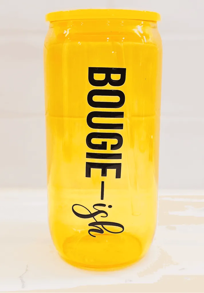 Bougie-ish Orange Glass Tumbler 2