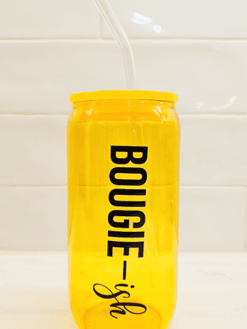 Bougie-ish Orange Glass Tumbler
