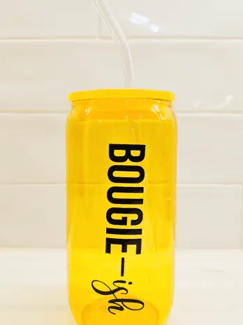 Bougie-ish Orange Glass Tumbler