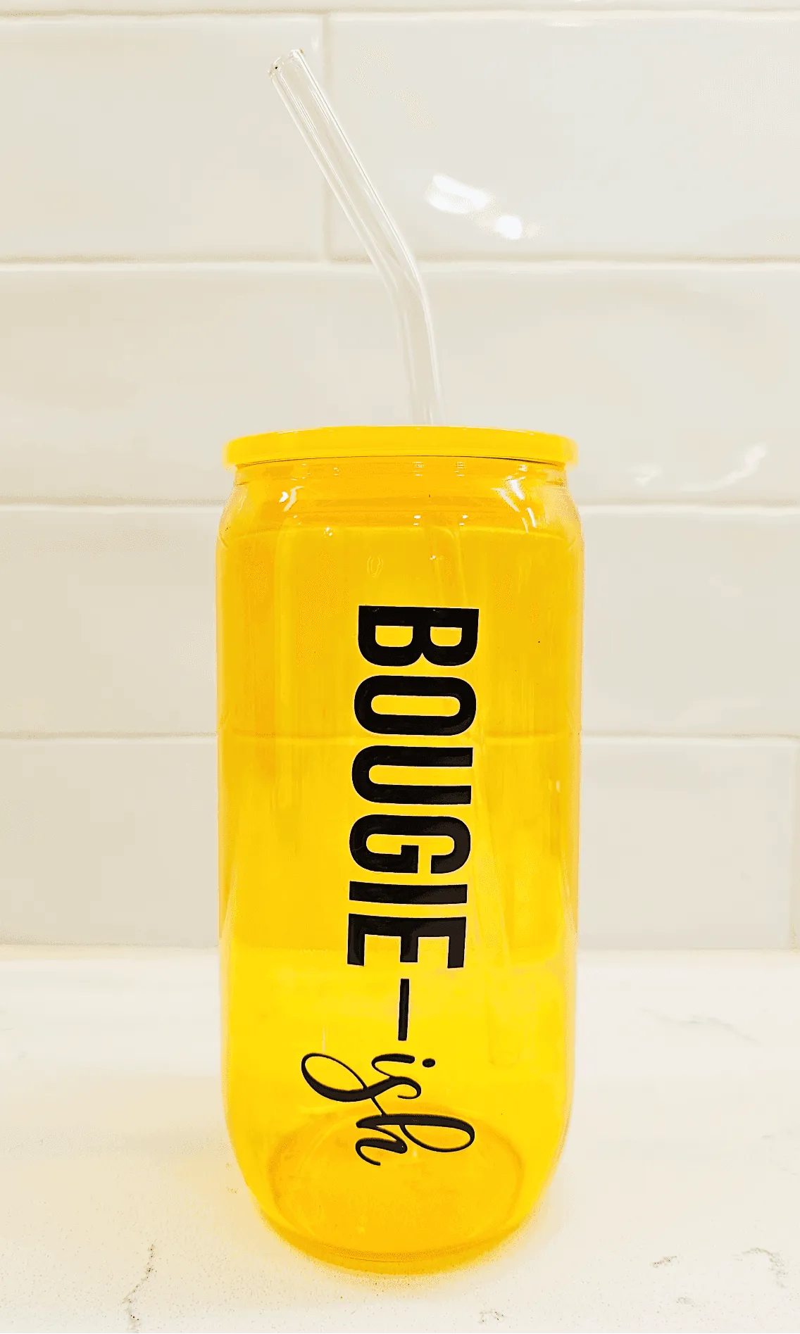 Bougie Boss Gear Bougie ish Orange Glass Tumbler