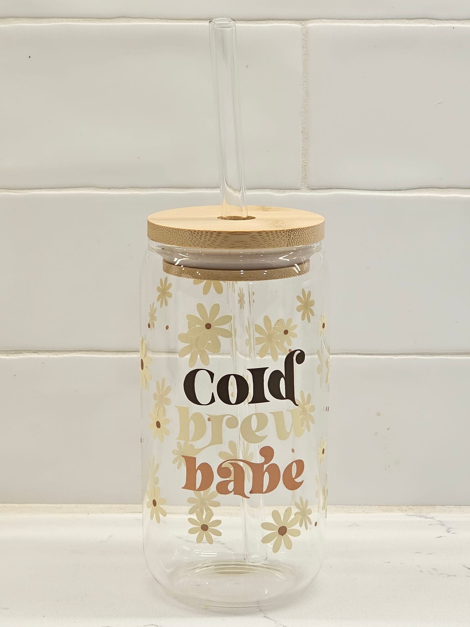 Bougie Boss Gear Cold Brew Babe Glass Tumbler