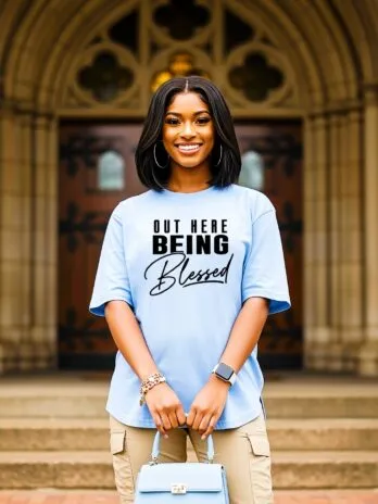 Out Here Being Blessed T-Shirt