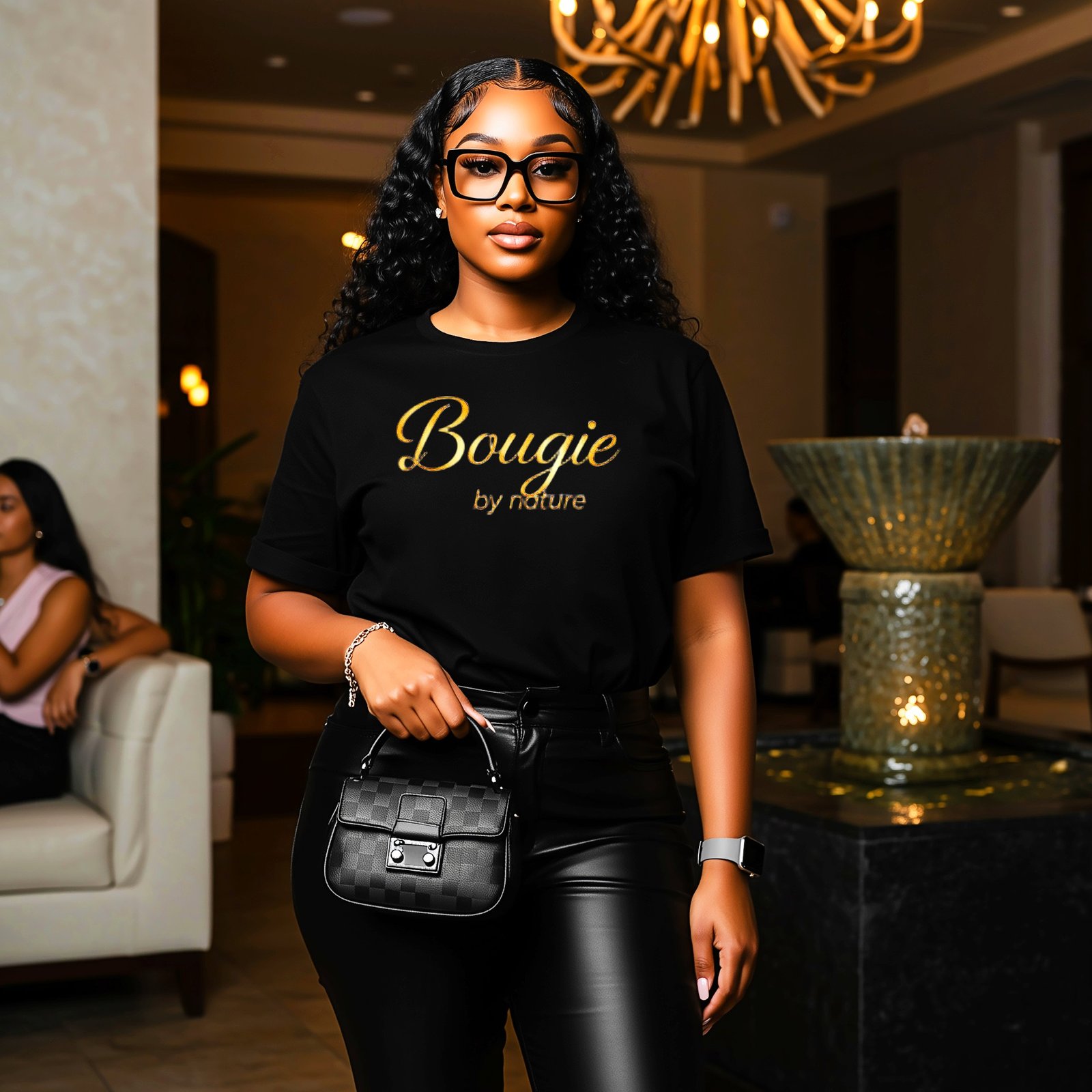 Bougie by Nature Black T-Shirt Mockup