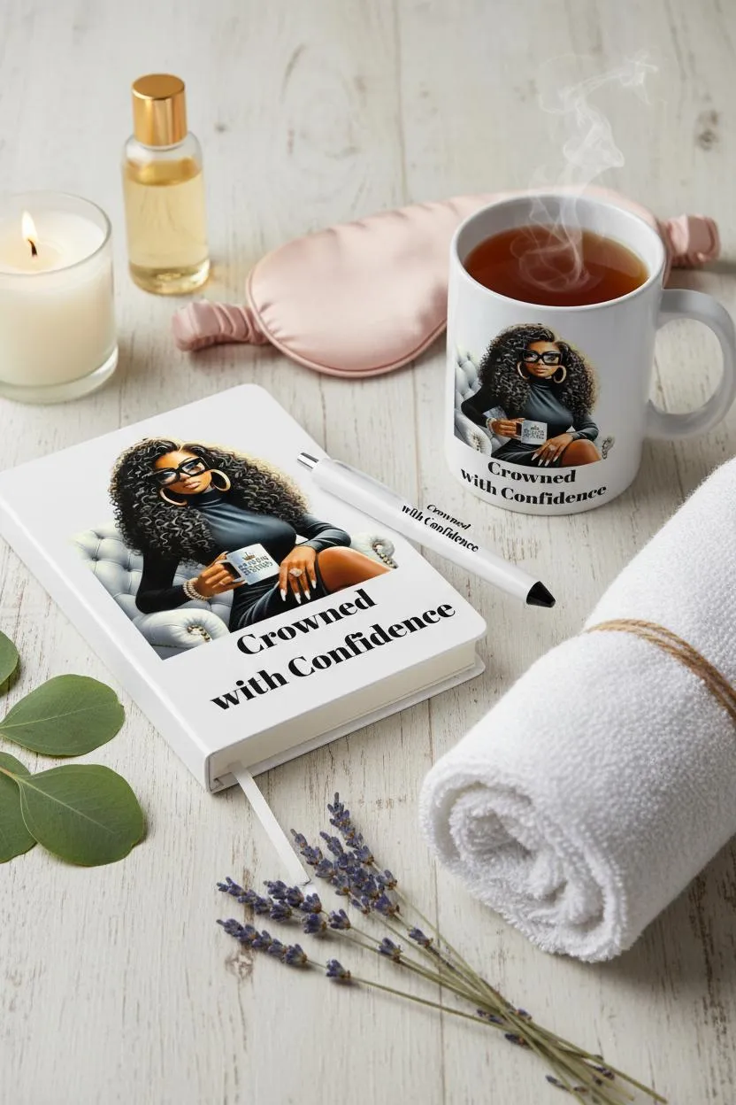 Crowned with Confidence Journal Set 2 Bougie Boss Gear Crowned with Confidence Self Care Journal Set