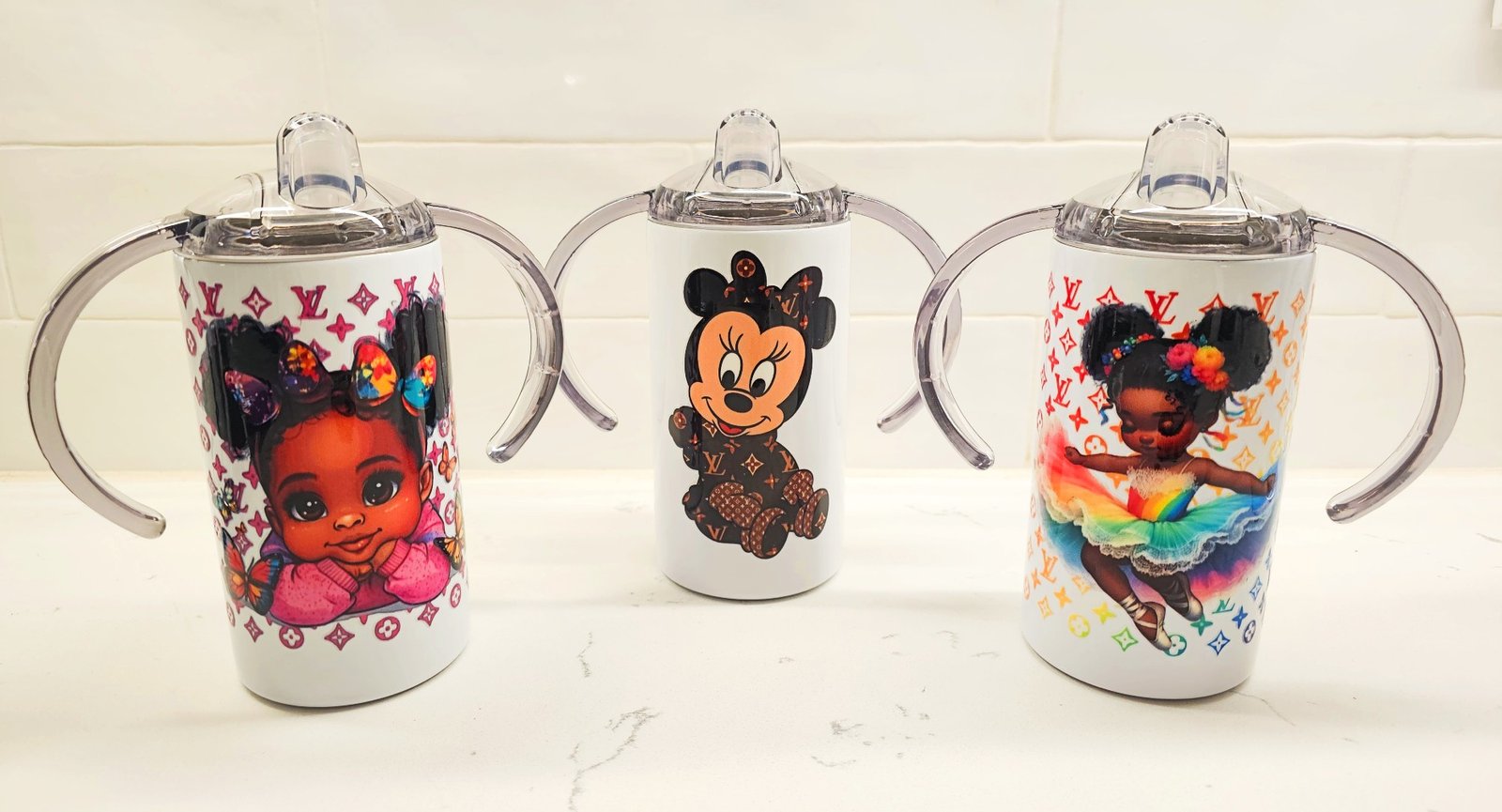 Dual Lid Sippy Cup Mock Ups