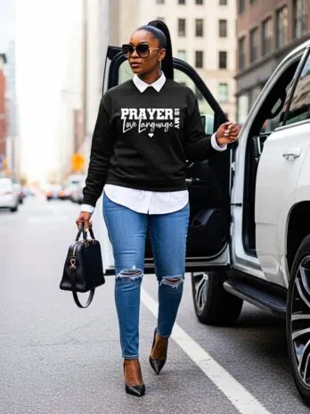 Bougie Boss Gear Home Page 25 Prayer is My Love Language Sweatshirt